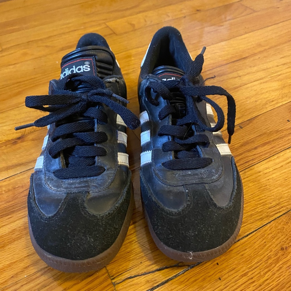 Black adidas sambas